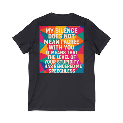Speechless Unisex Short Sleeve V-Neck Tee