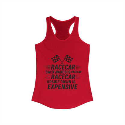 Racecar Backwards Women's Racerback Tank