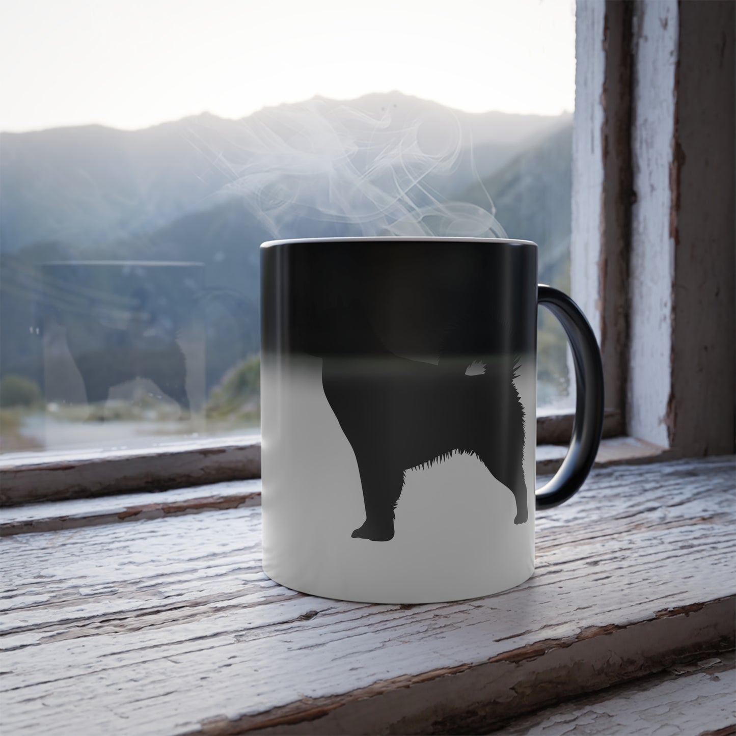 Malamute Silhouette Color Changing Mug
