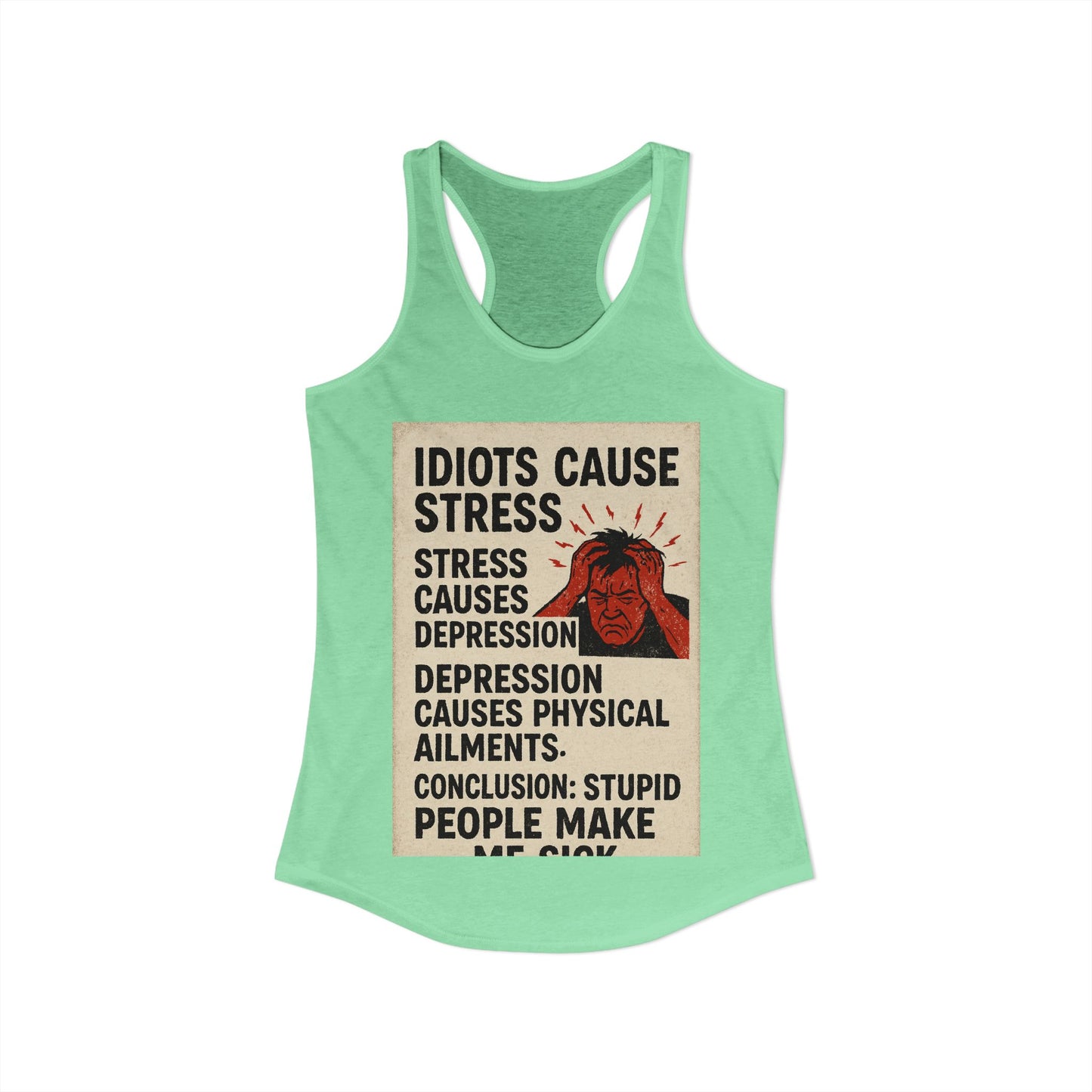 Stupid People Women's Racerback Tank