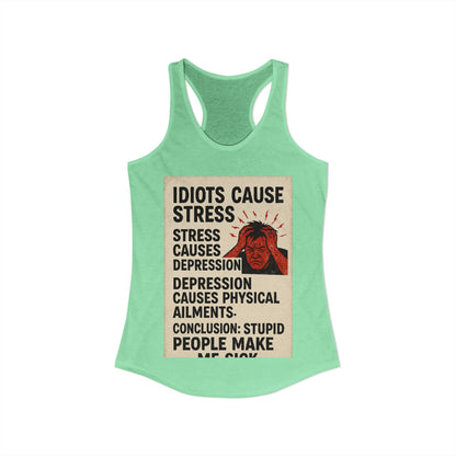 Stupid People Women's Racerback Tank