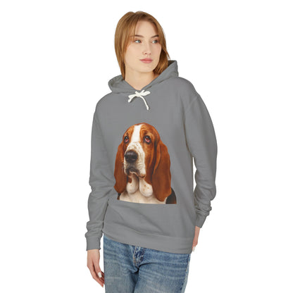 Basset Head Unisex Lightweight Hoodie