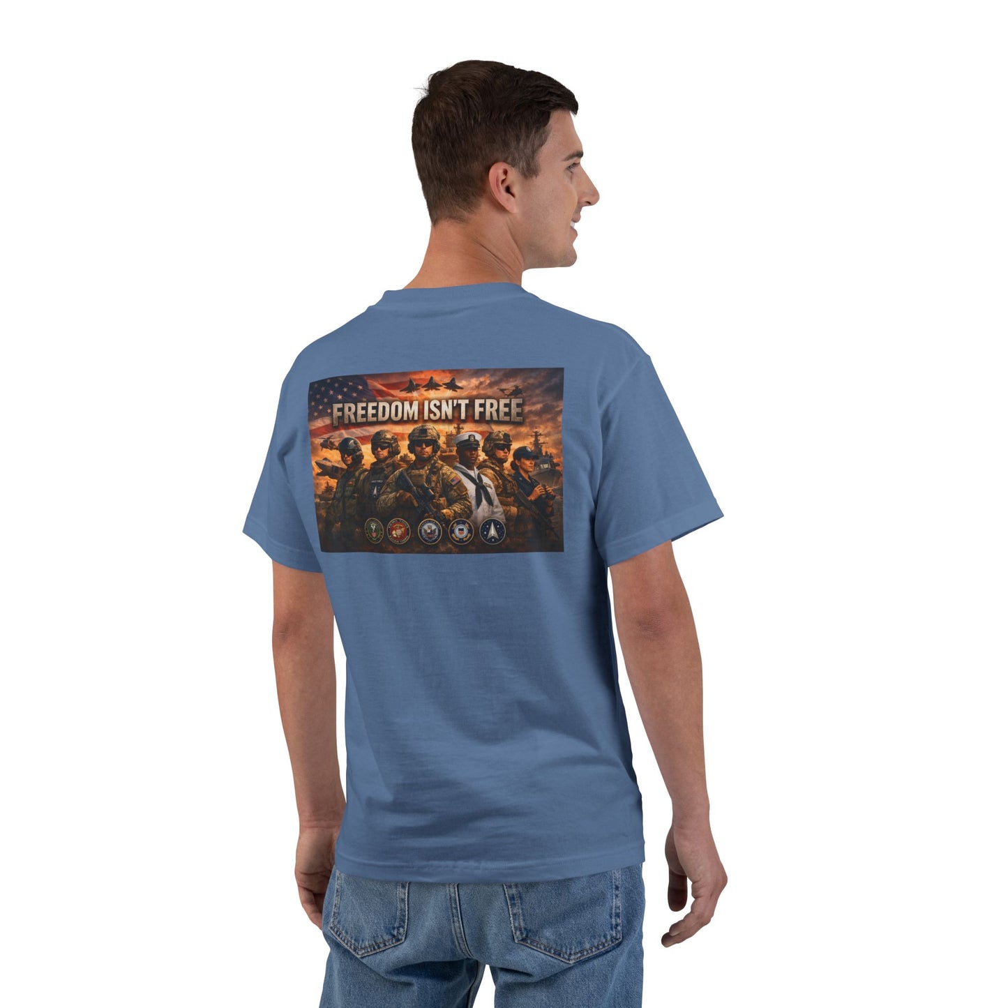 Freedom Isn't Free Men's Short-Sleeve Crewneck Tee