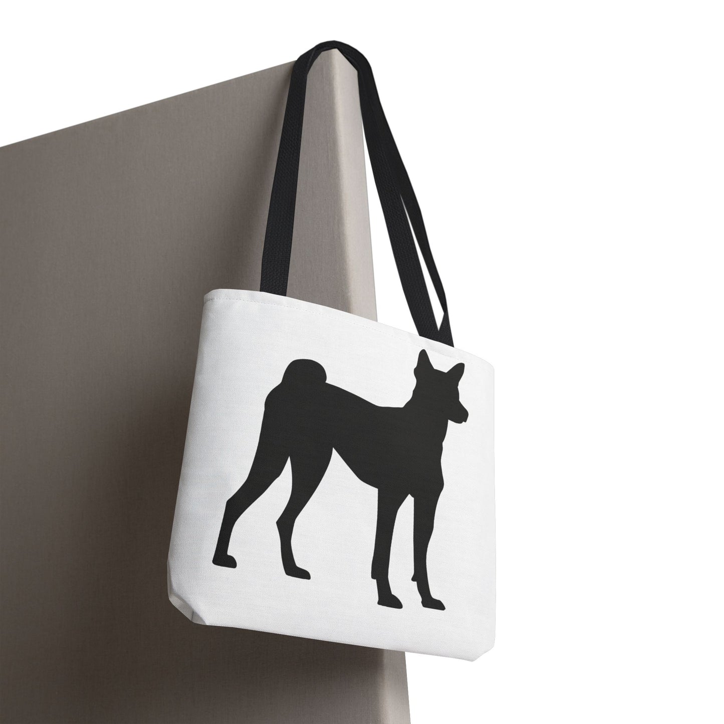 Basenji Silhouette Tote Bag