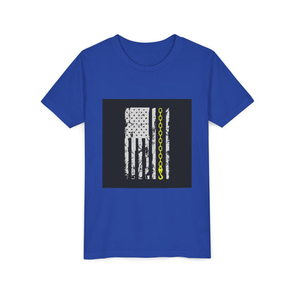 Thin Yellow Line Youth Unisex Short Sleeve Crewneck Tee