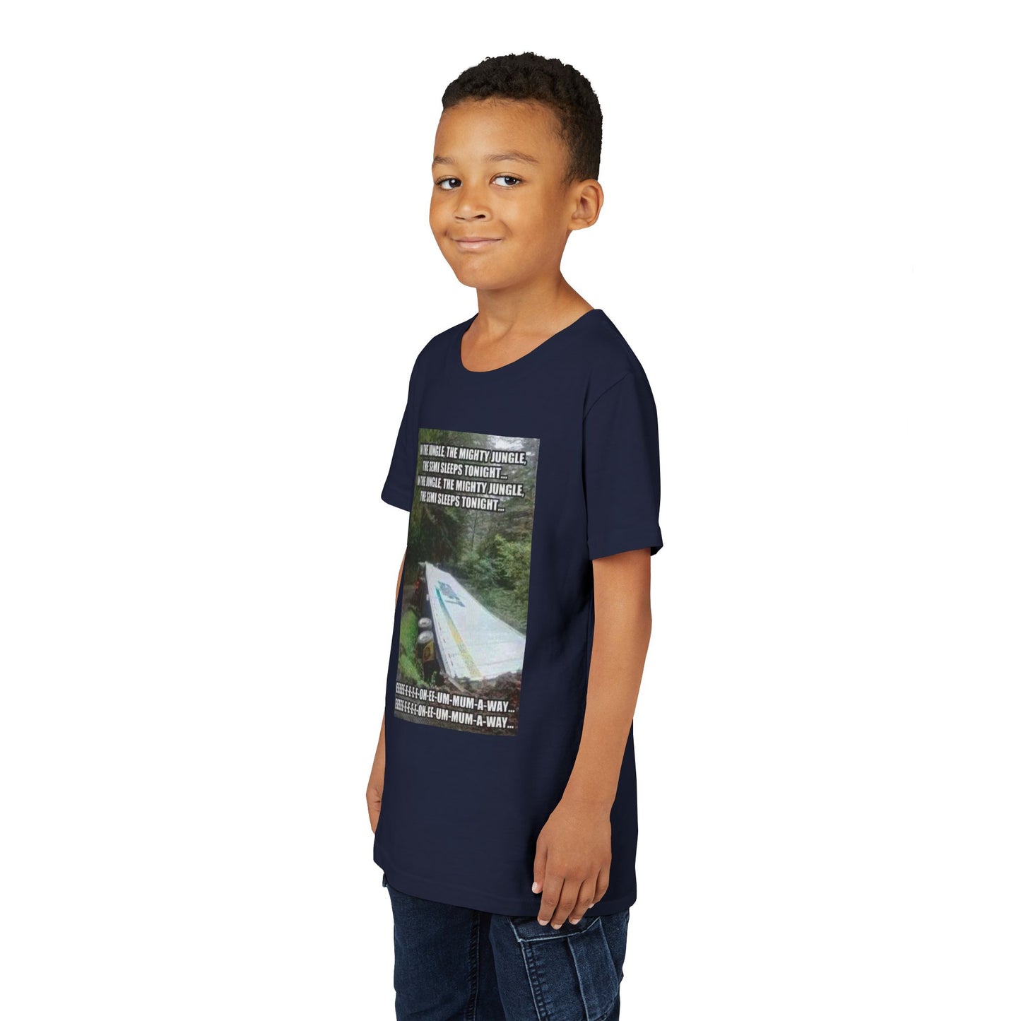 Semi Sleeps Youth Unisex Short Sleeve Crewneck Tee