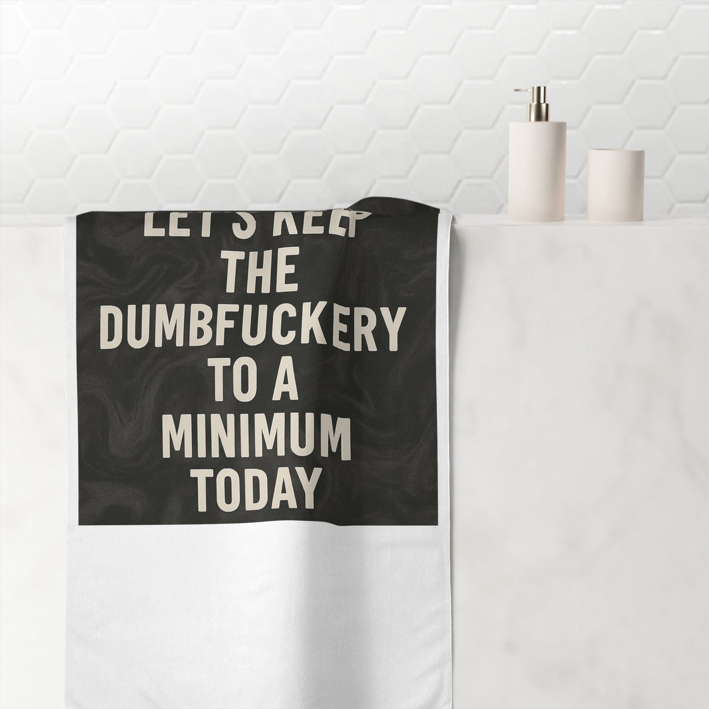Dumbfuckery Mink-Cotton  Beach Towel
