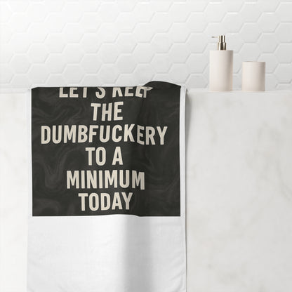Dumbfuckery Mink-Cotton  Beach Towel