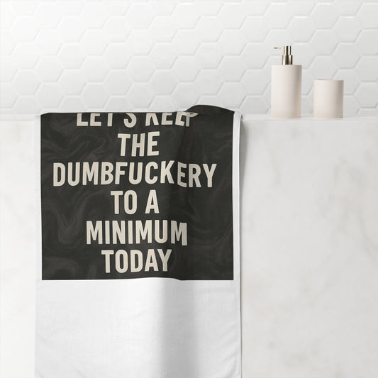 Dumbfuckery Mink-Cotton  Beach Towel