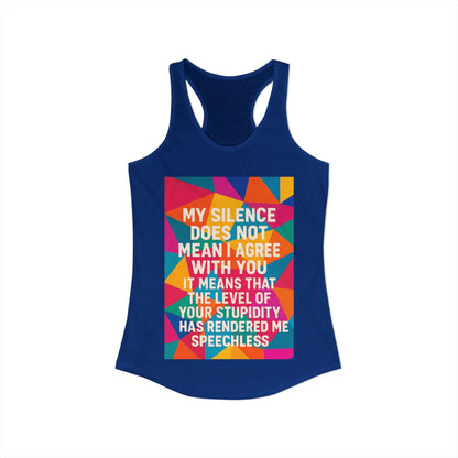 Speechless Women's Racerback Tank