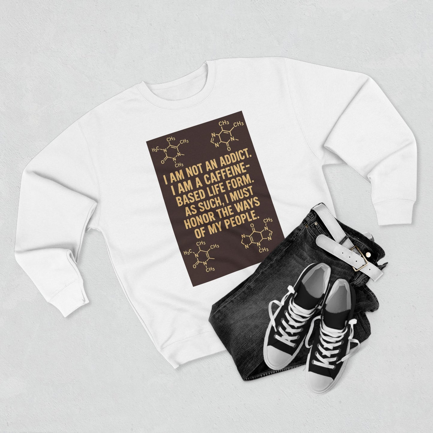 Not An Addict Unisex Crewneck Sweatshirt