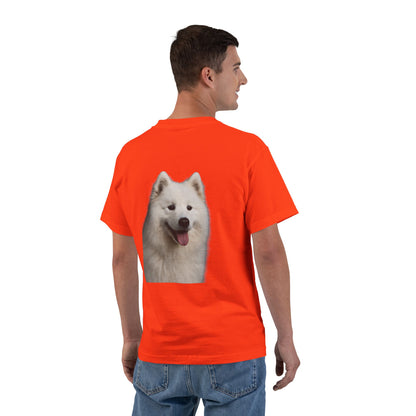 Samoyed Head Men's Short-Sleeve Crewneck Tee