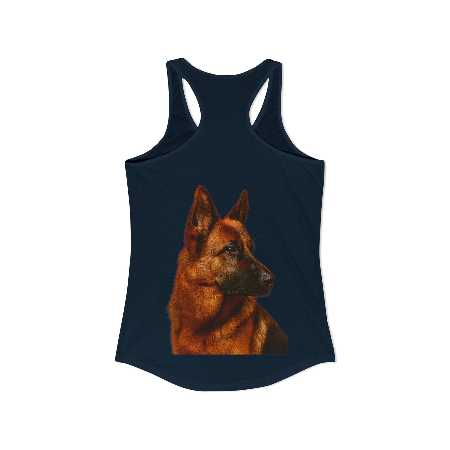 German Shepherd Head Women's Racerback Tank