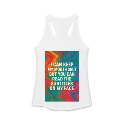 Subtitles Women's Racerback Tank