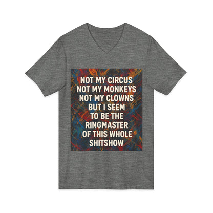 Ringmaster Unisex Short Sleeve V-Neck Tee