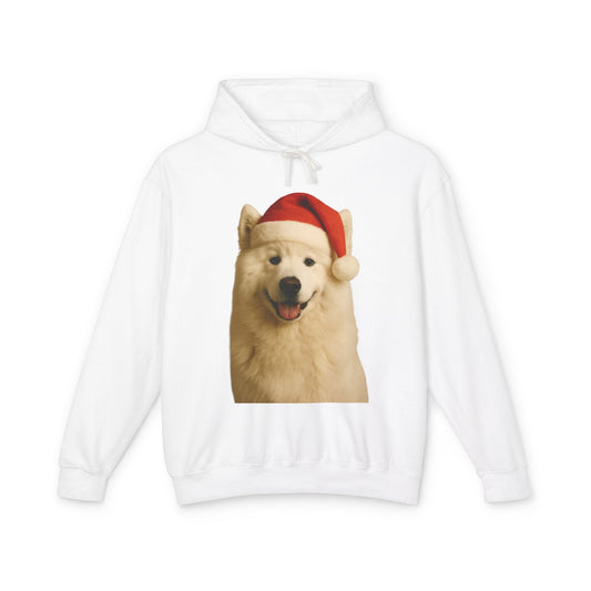 Santa Paws Samoyed Unisex Lightweight Hoodie