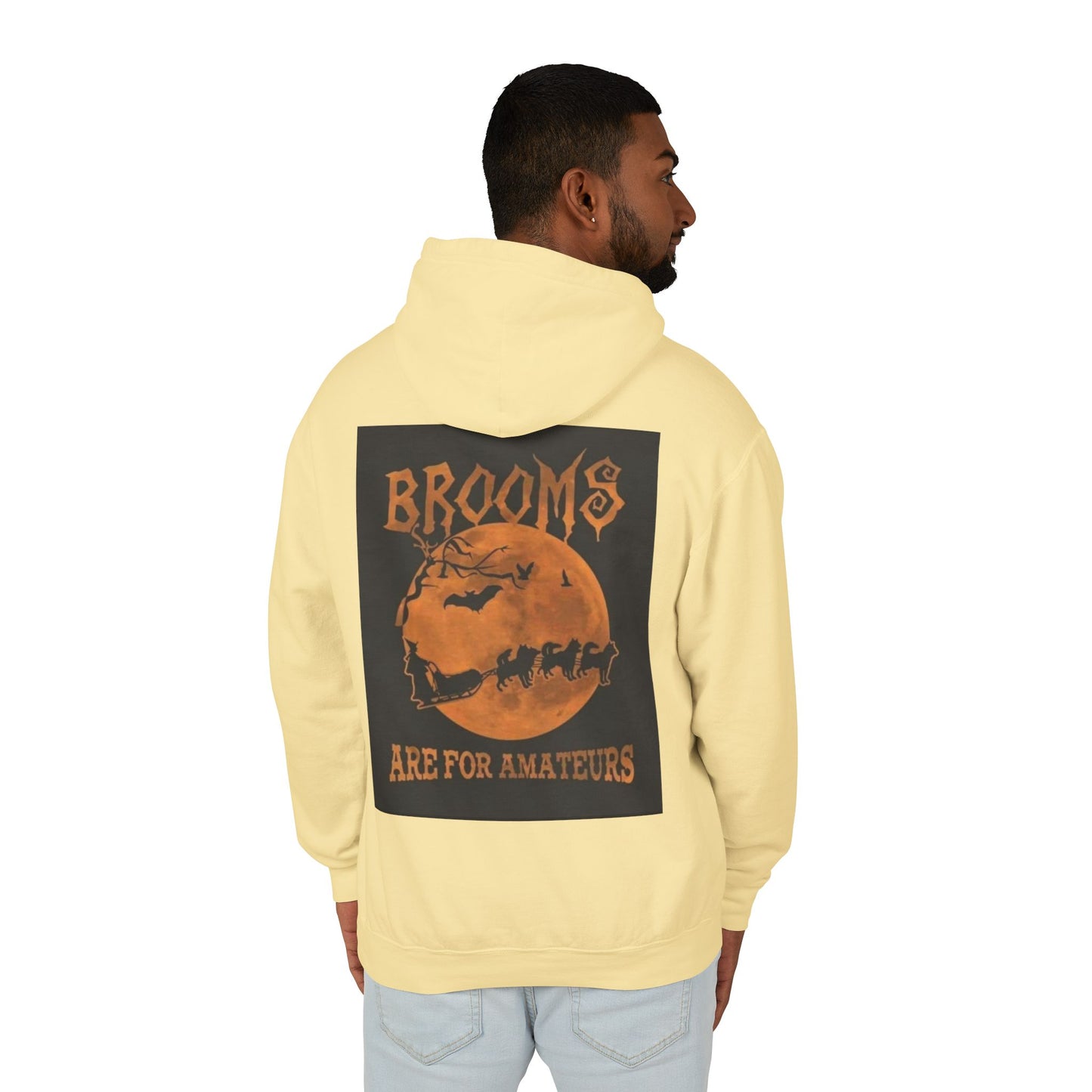 Brooms Are For Amateurs Unisex Lightweight Hoodie