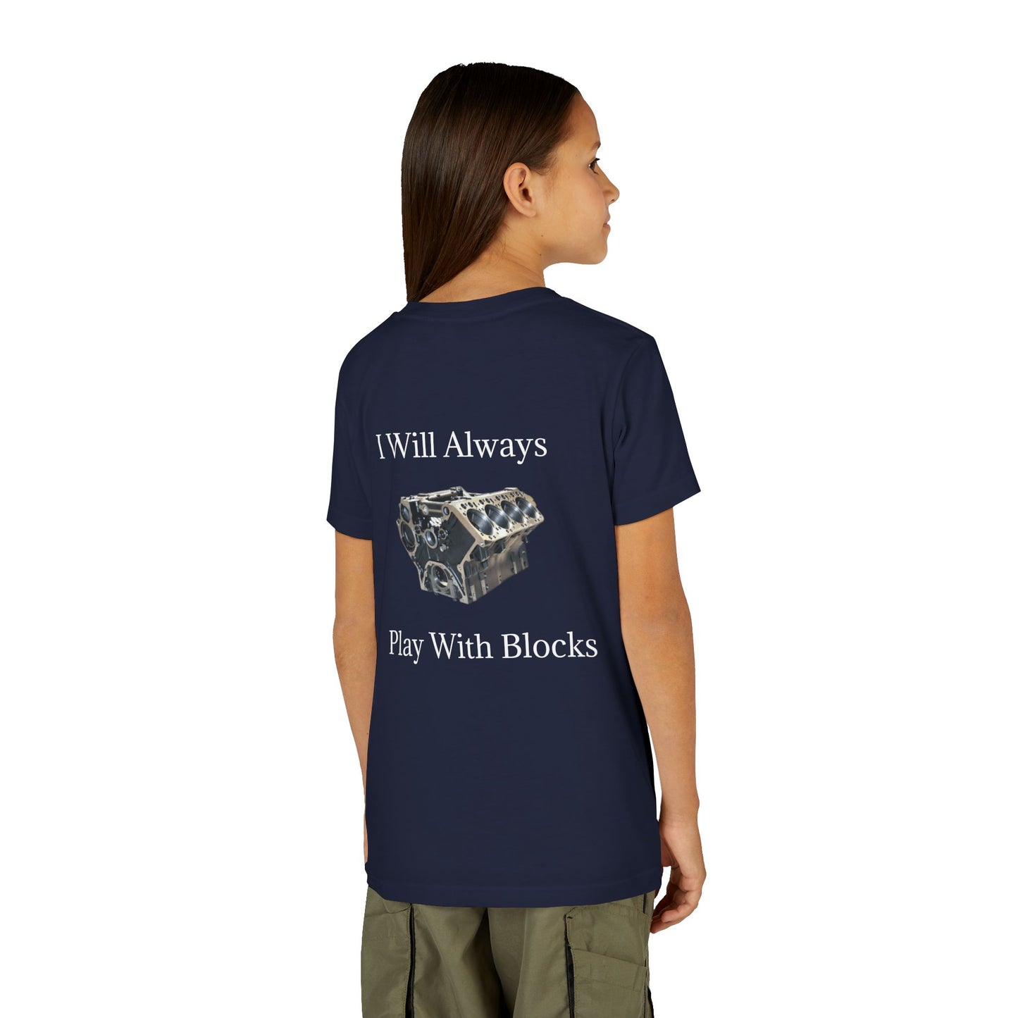 Play With Blocks Youth Unisex Short Sleeve Crewneck Tee