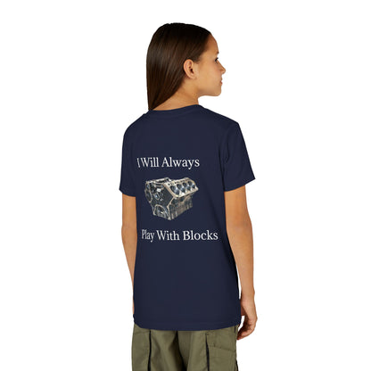 Play With Blocks Youth Unisex Short Sleeve Crewneck Tee