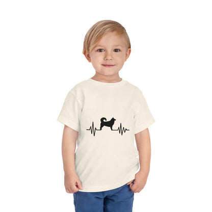 My Heart Beats For Malamutes Toddler Unisex Short Sleeve Crewneck Tee