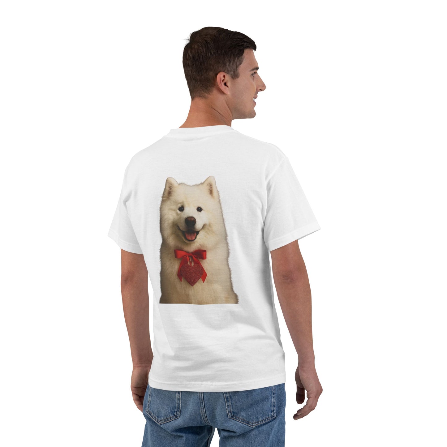 Cupid's Companion Samoyed Men's Short-Sleeve Crewneck Tee