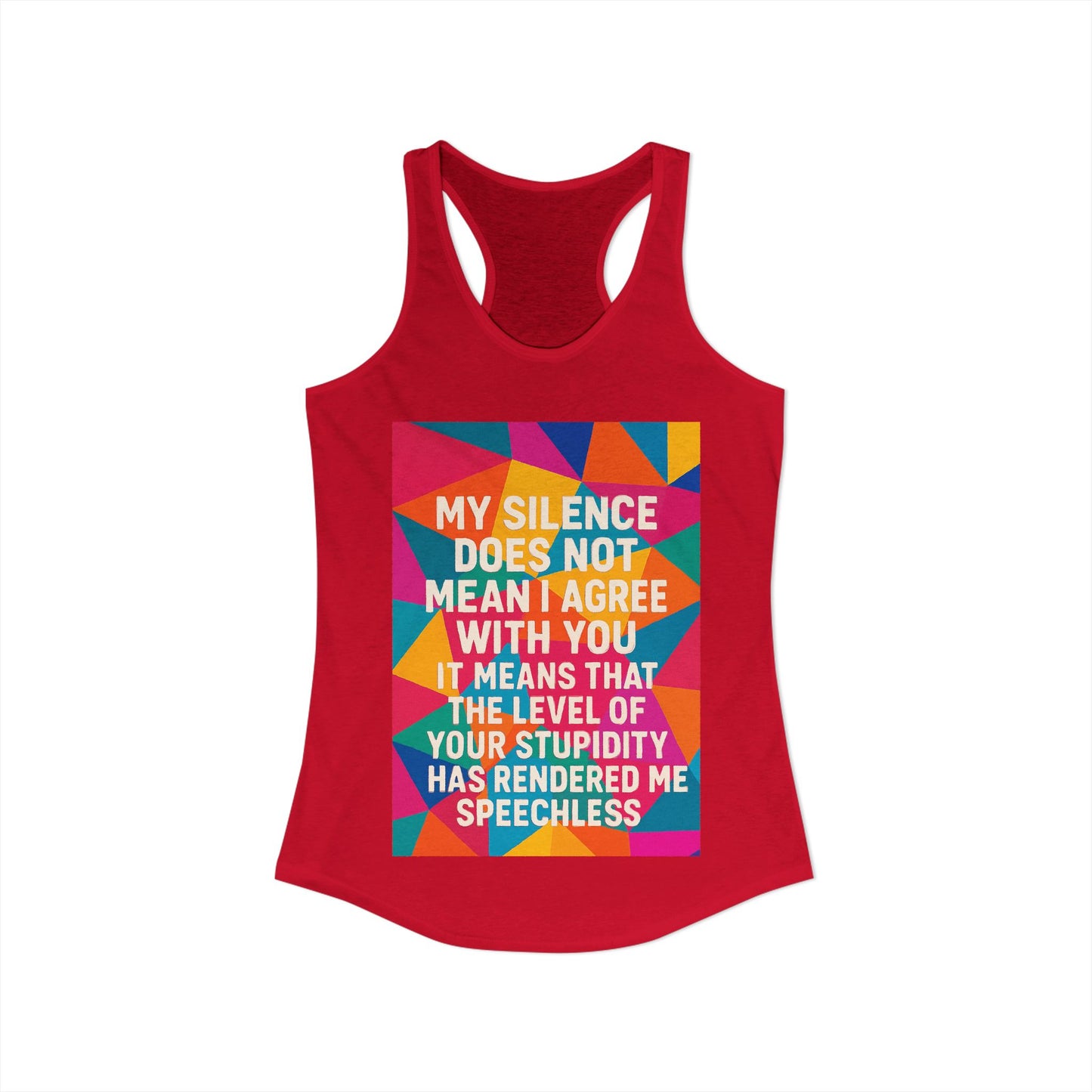 Speechless Women's Racerback Tank