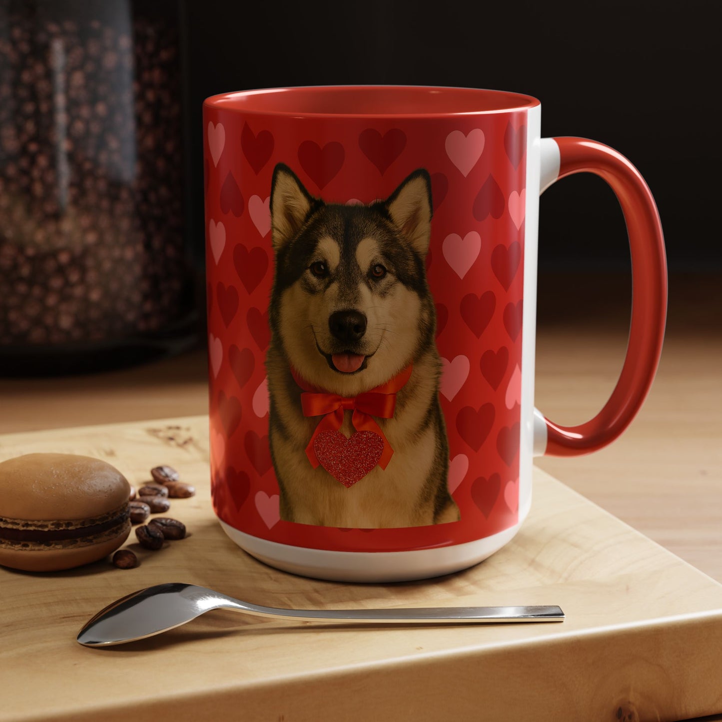 Cupid's Companion Malamute 2-Tone Coffee Mug
