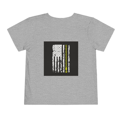 Thin Yellow Line Toddler Unisex Short Sleeve Crewneck Tee