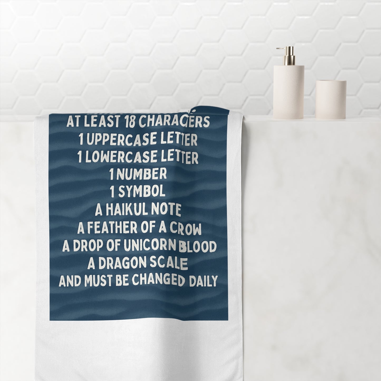 Password Mink-Cotton  Beach Towel