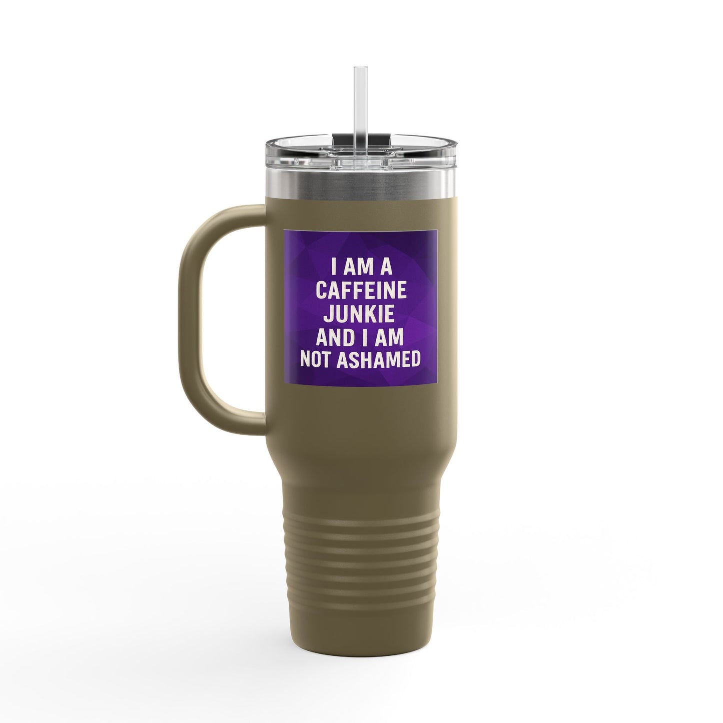 Caffeine Junkie Insulated Travel Mug
