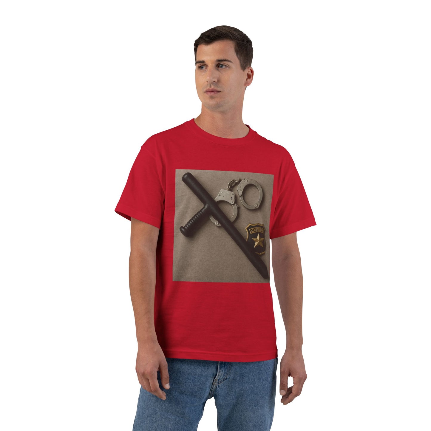 Law Enforcement Appreciation Men's Short-Sleeve Crewneck Tee