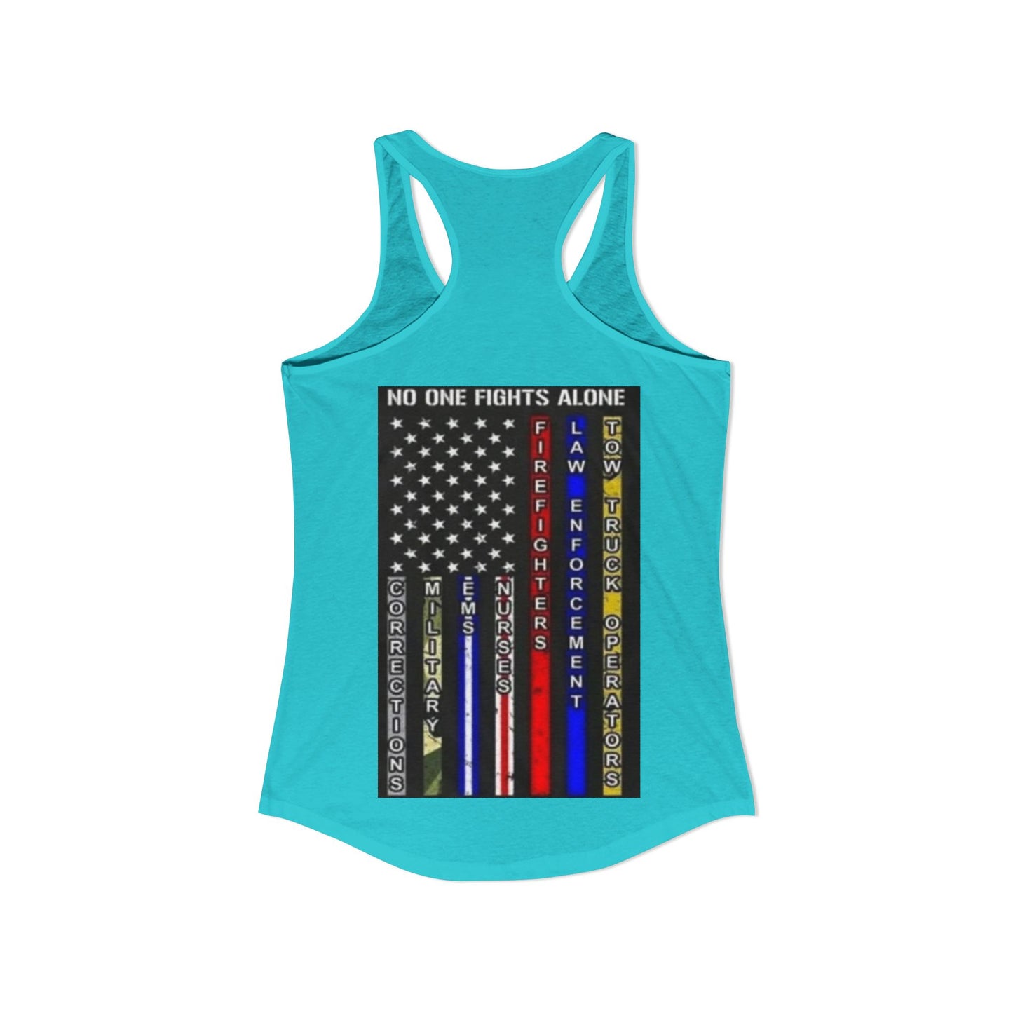 No One Fights Alone Women's Racerback Tank