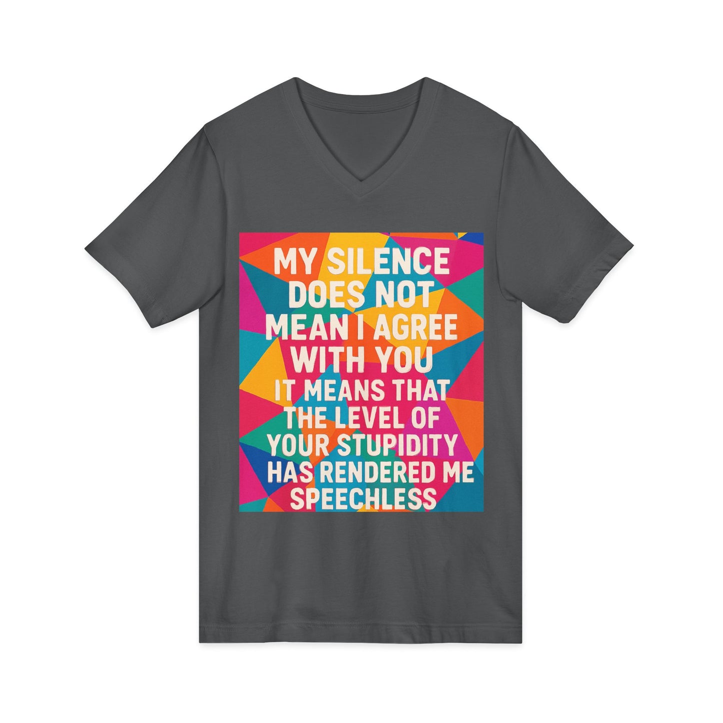 Speechless Unisex Short Sleeve V-Neck Tee