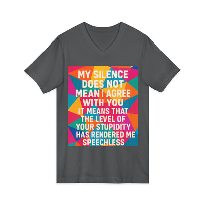 Speechless Unisex Short Sleeve V-Neck Tee