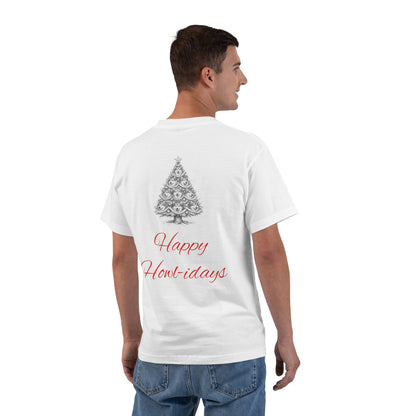 Happy Howl-idays Men's Short-Sleeve Crewneck Tee