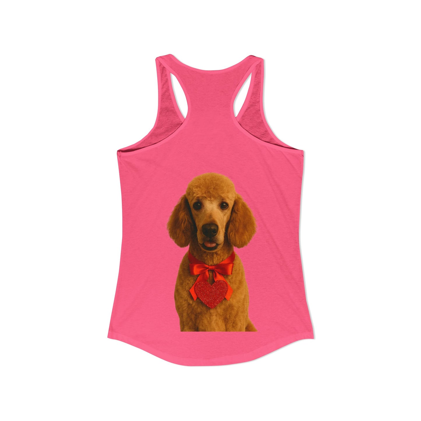 Cupid's Companion Poodle Women's Racerback Tank