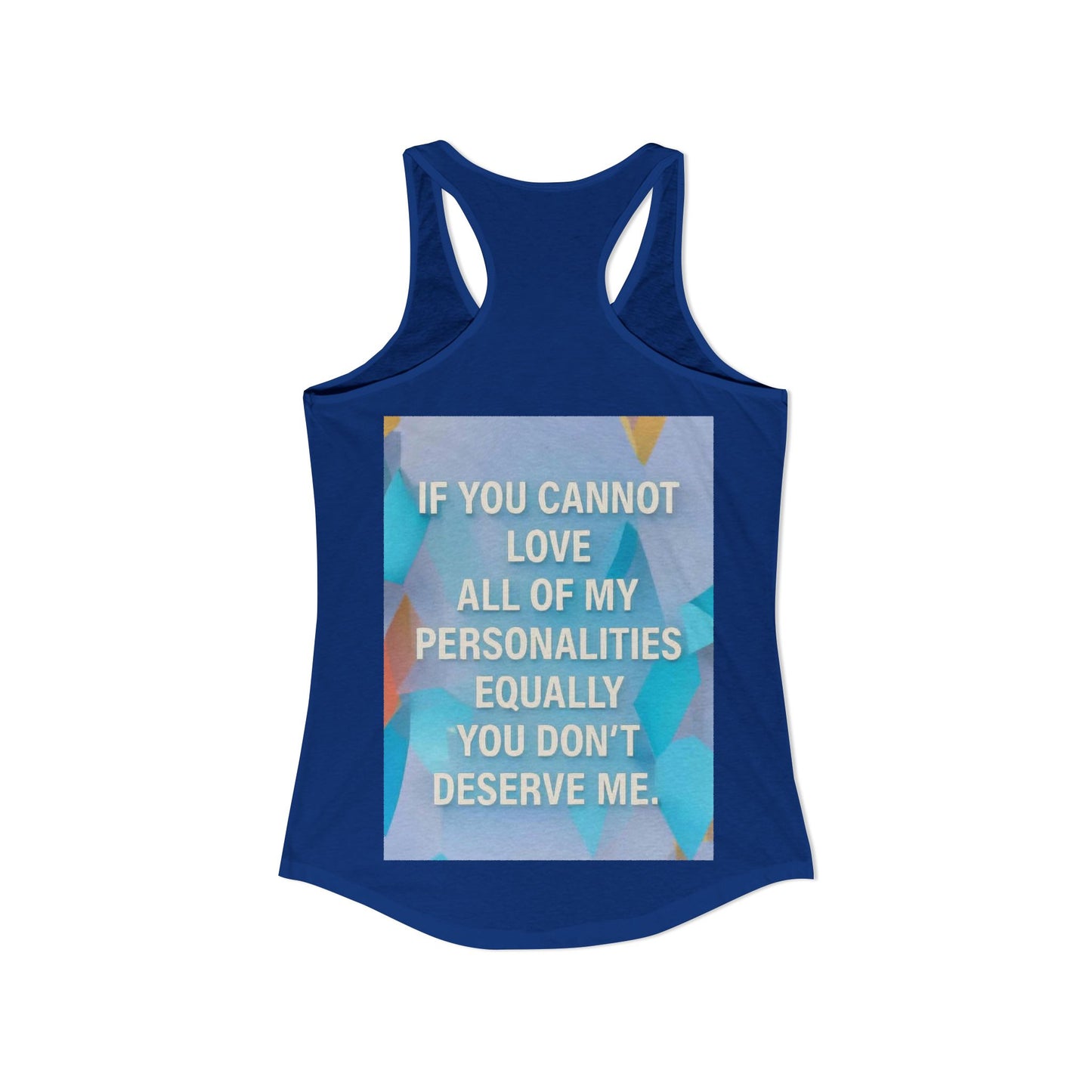 All Of My Personalities Women's Racerback Tank