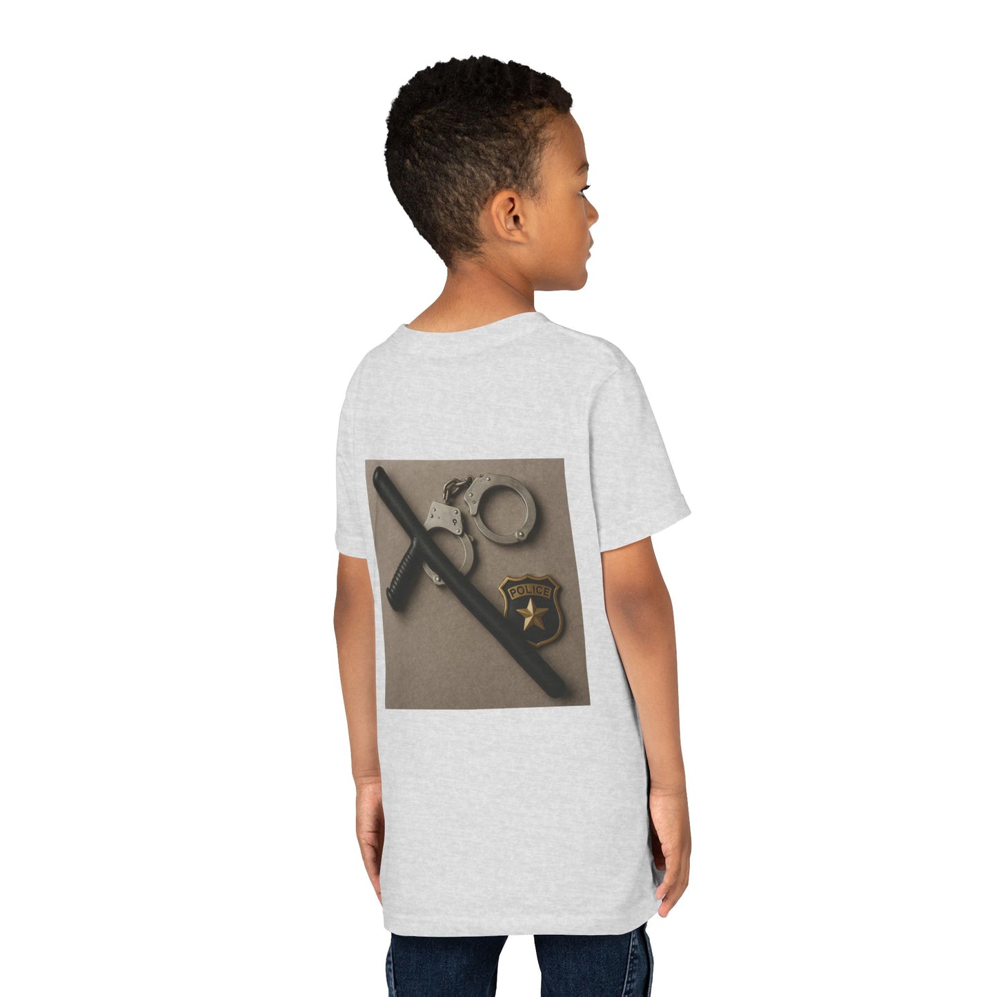 Law Enforcement Appreciation Youth Unisex Short Sleeve Crewneck Tee