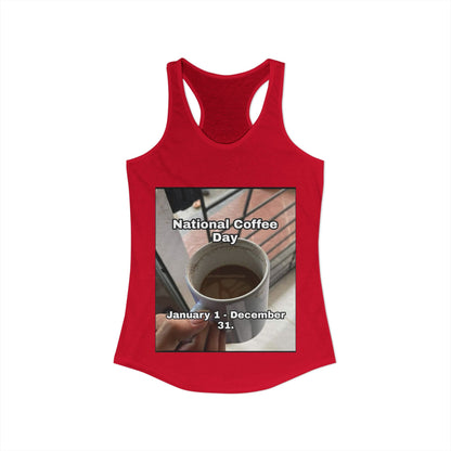 National Coffee Day Women's Racerback Tank