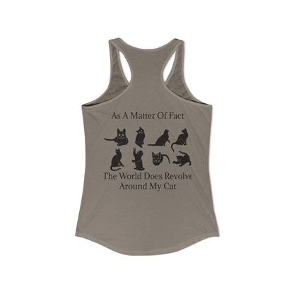 Matter Of Fact Cat Women's Racerback Tank