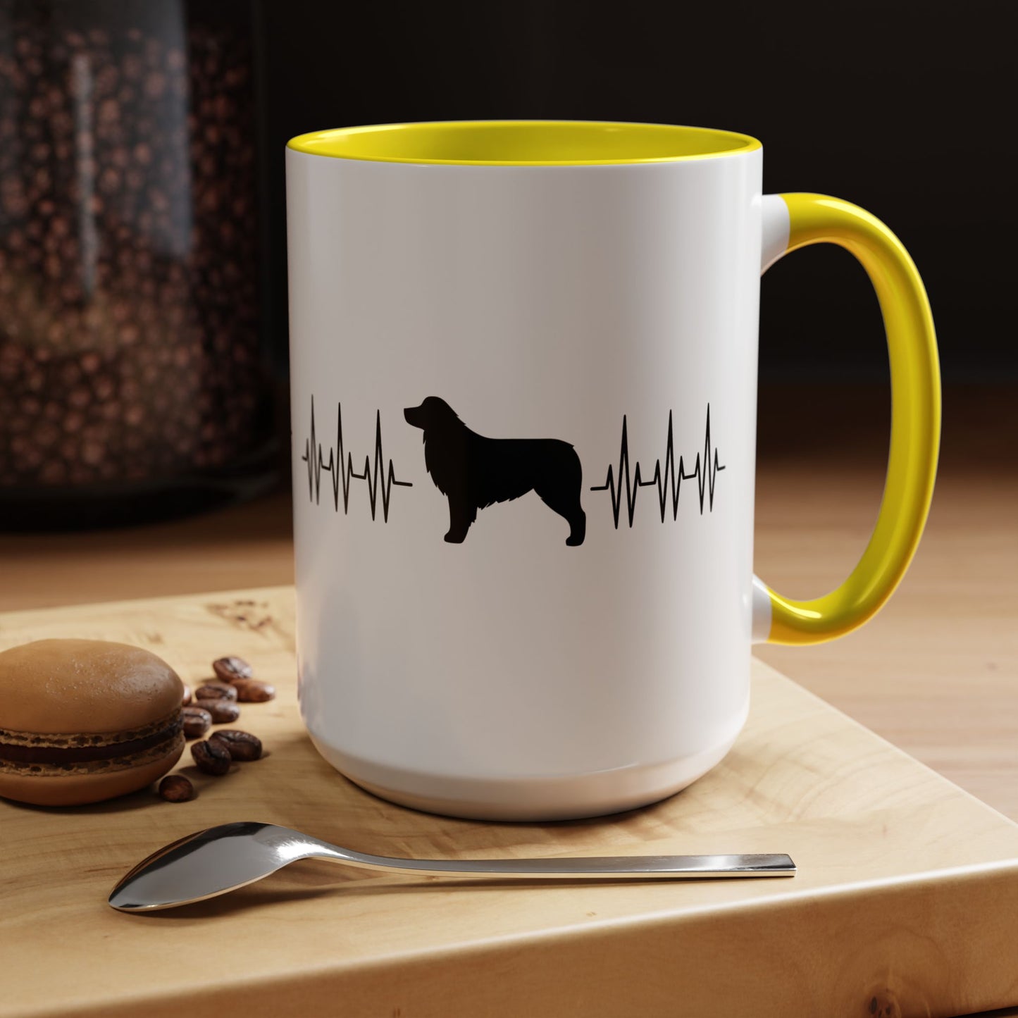 My Heart Beats For Aussies 2-Tone Coffee Mug