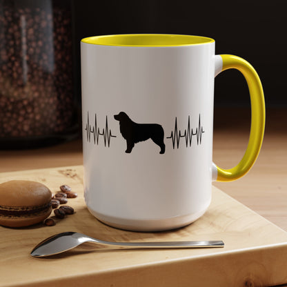 My Heart Beats For Aussies 2-Tone Coffee Mug