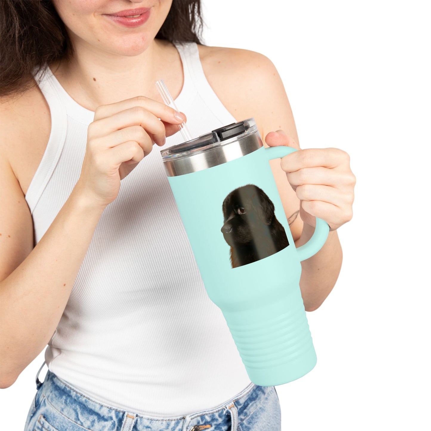 Newfie Head Insulated Travel Mug