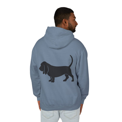 Basset Silhouette Unisex Lightweight Hoodie