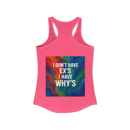 X's And Y's Women's Racerback Tank