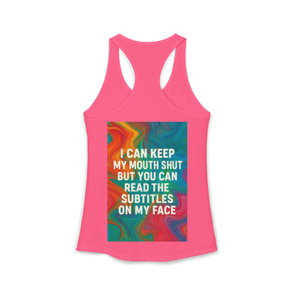 Subtitles Women's Racerback Tank