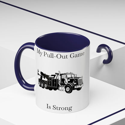 Pull Out Heavy Tow Truck 2-Tone Coffee Mug