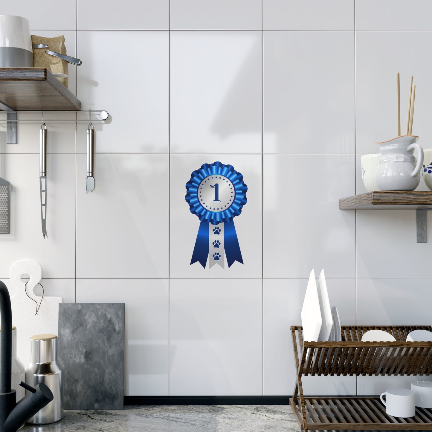 Show Ribbon Ceramic Photo Tile