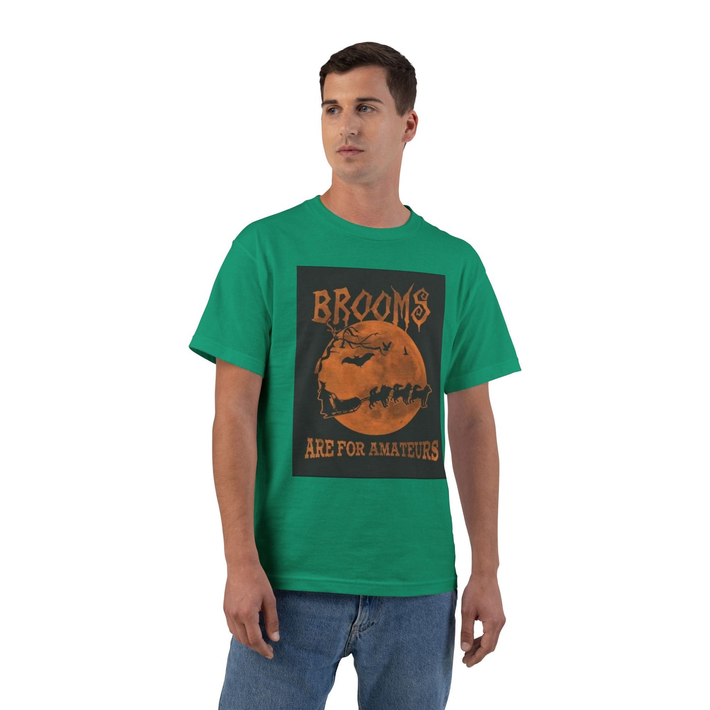 Brooms Are For Amateurs Men's Short-Sleeve Crewneck Tee