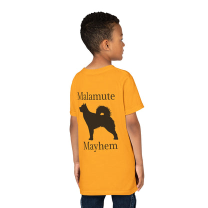 Malamute Mayhem Youth Unisex Short Sleeve Crewneck Tee